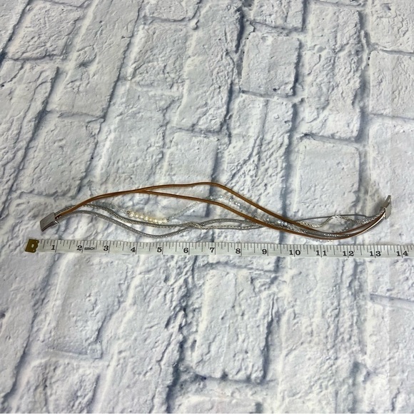 Wraparound bracelet with real pearls - Picture 1 of 6